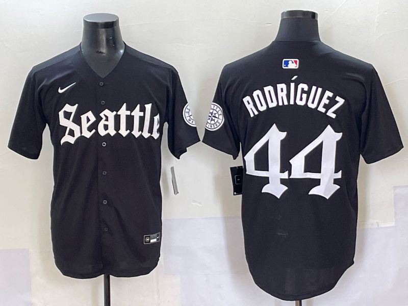 Men 2025 Seattle Mariners #44 Rodriguez Five generations Joint Name Nike MLB Jersey style 1